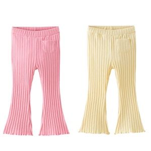 Zara Ribbed Flared Leggings 2pk